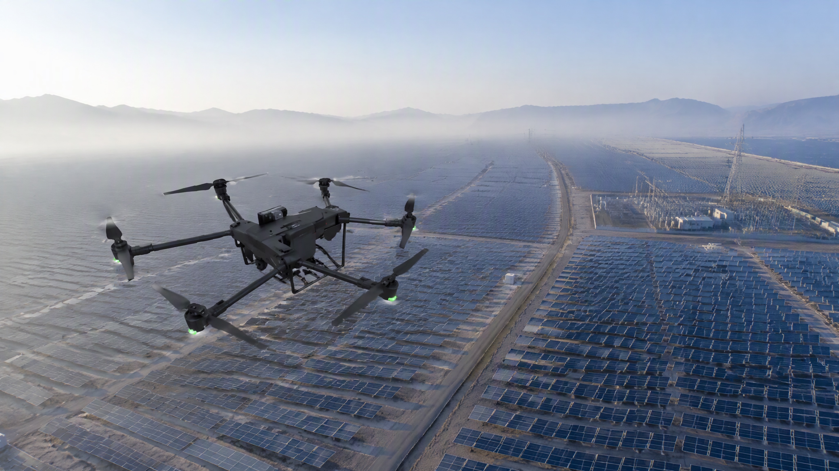 Civilian industrial UAV platform operating above energy infrastructure